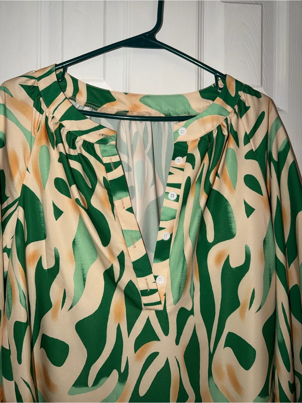 Green & Yellow Abstract Maxi Dress - Picture 7 of 8